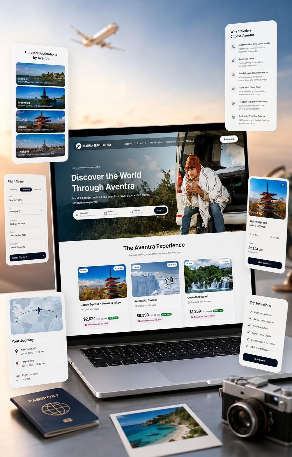 Bhaijaan Travel Agency website with travel package admin panel